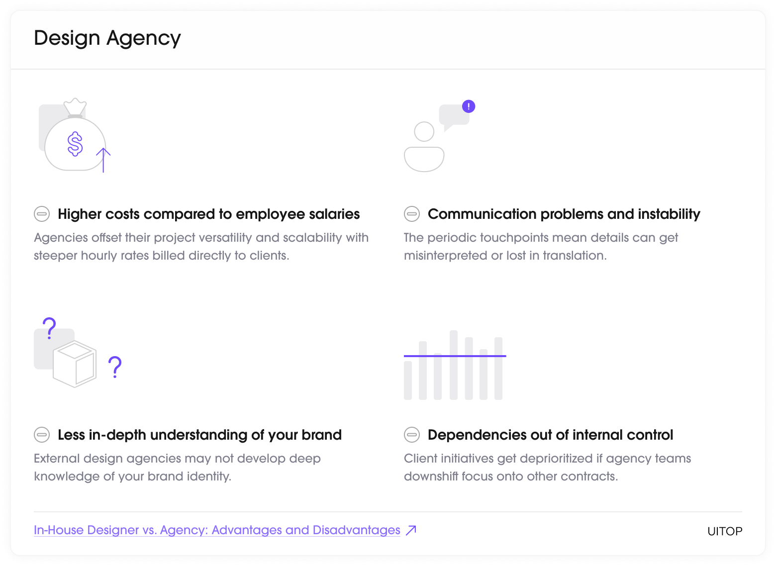 disadvantages of hiring a design agency