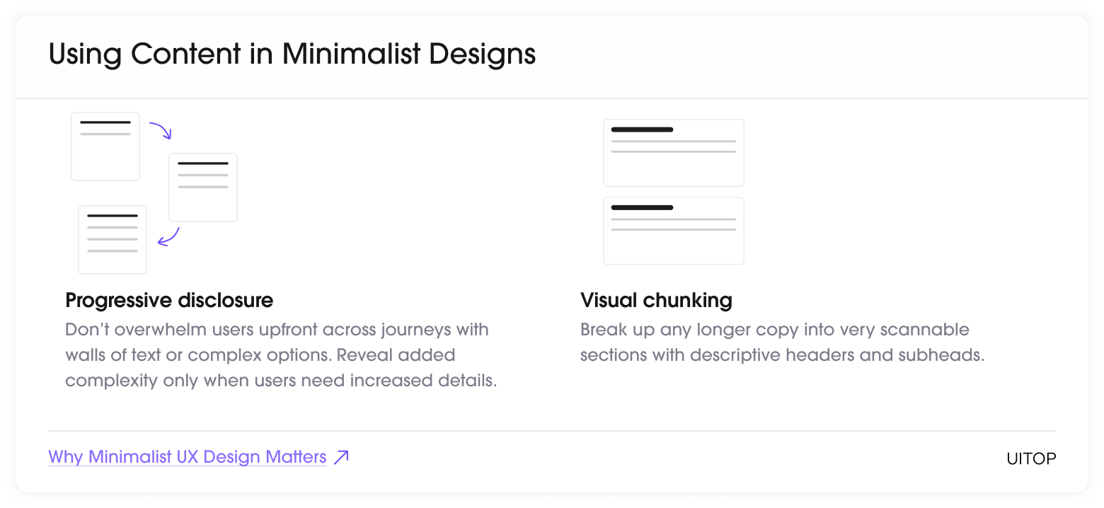 minimalist content