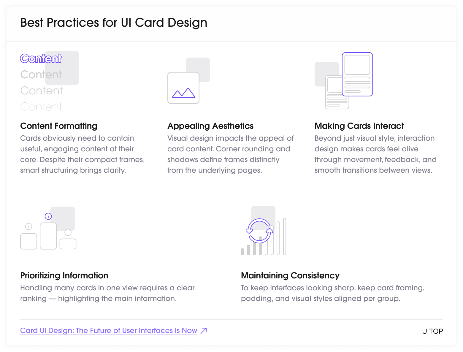 UI card design