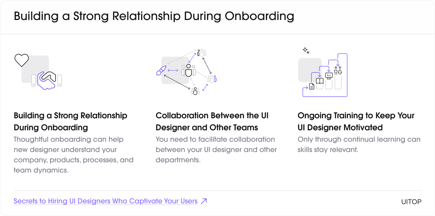 after hiring UI designer