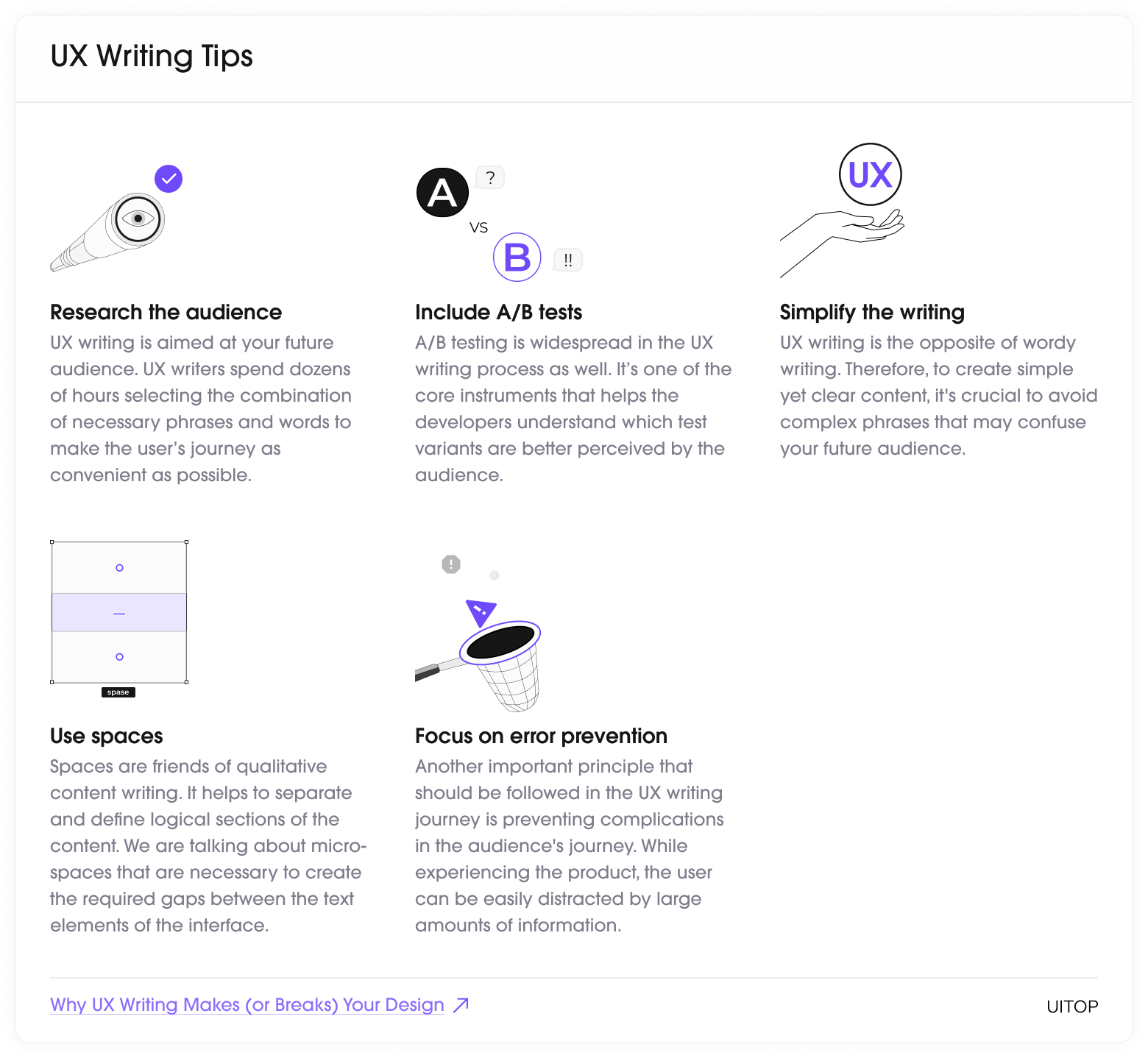 UX Writing Tips