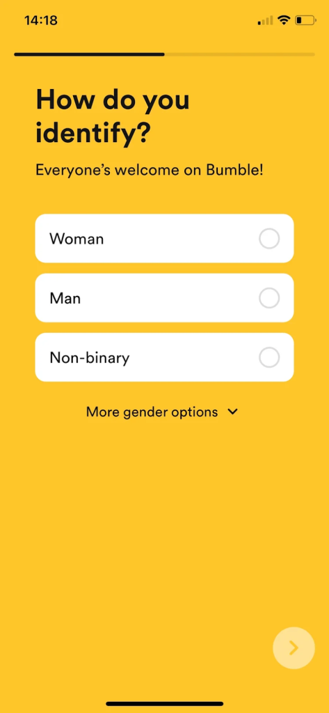UX Writing - Bumble