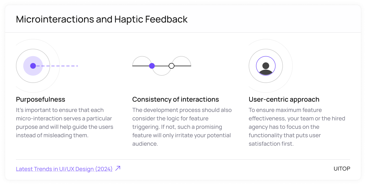 Microinteractions and Haptic Feedback