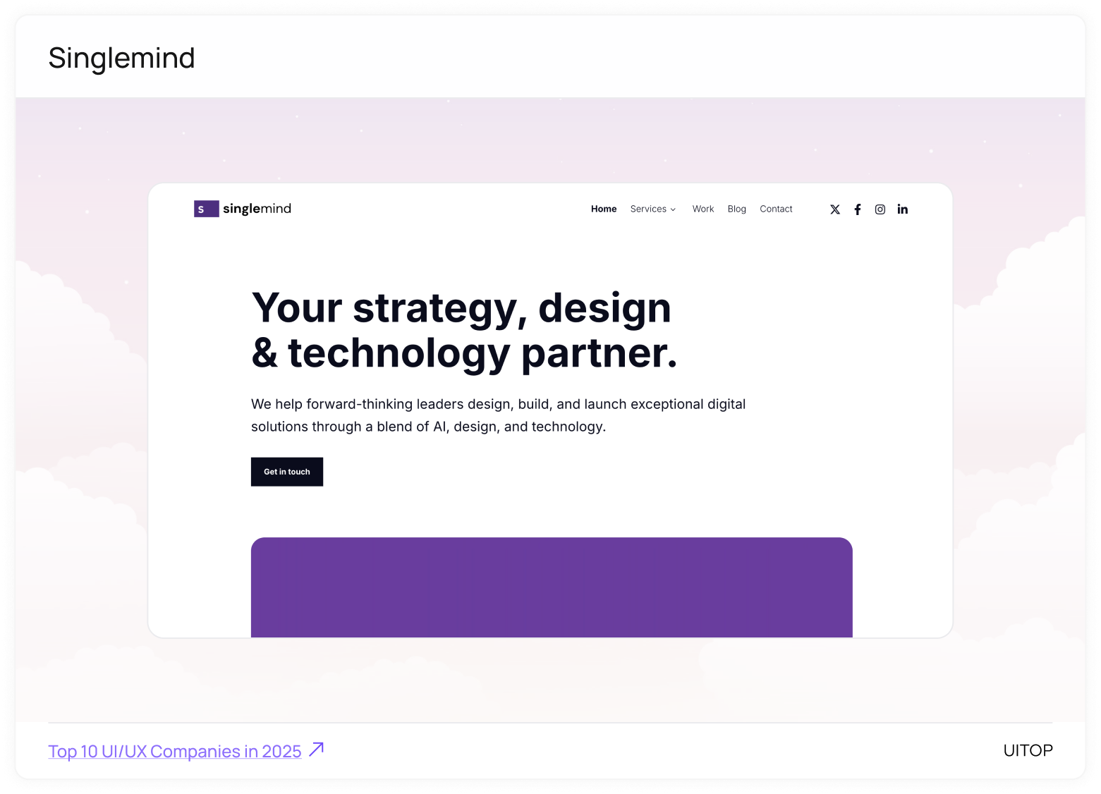 UI/UX company Singlemind