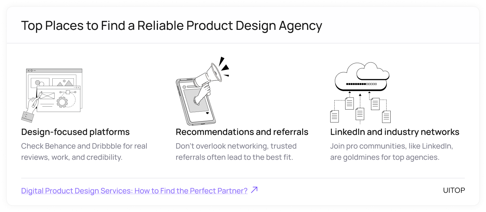 Top places to find a digital product design company
