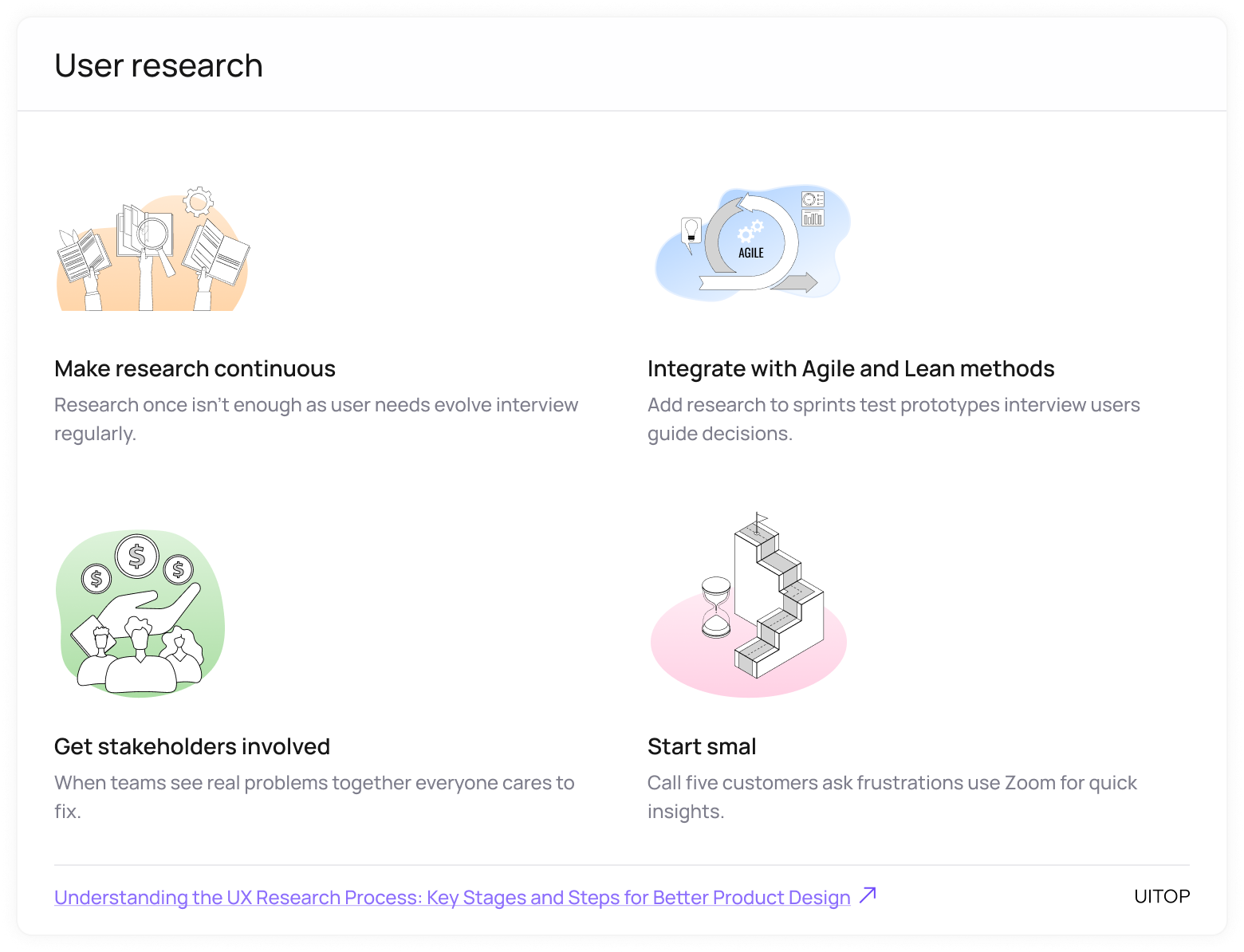 User research during development