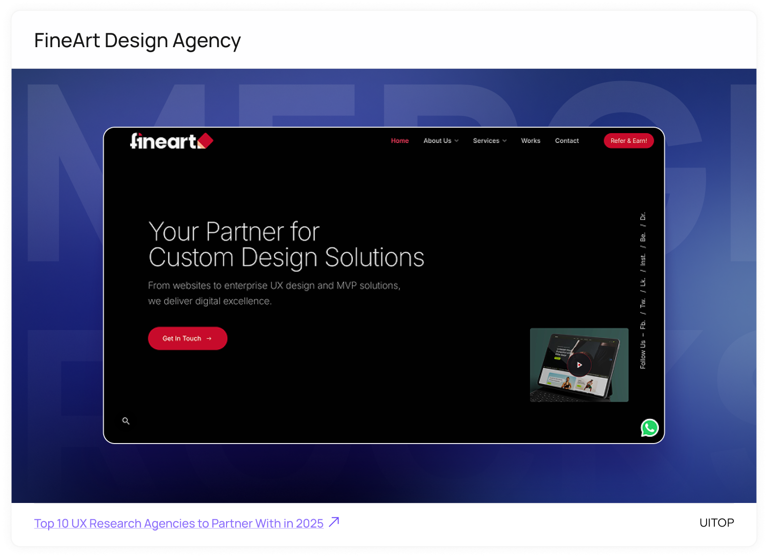 FineArt UX Research Agency