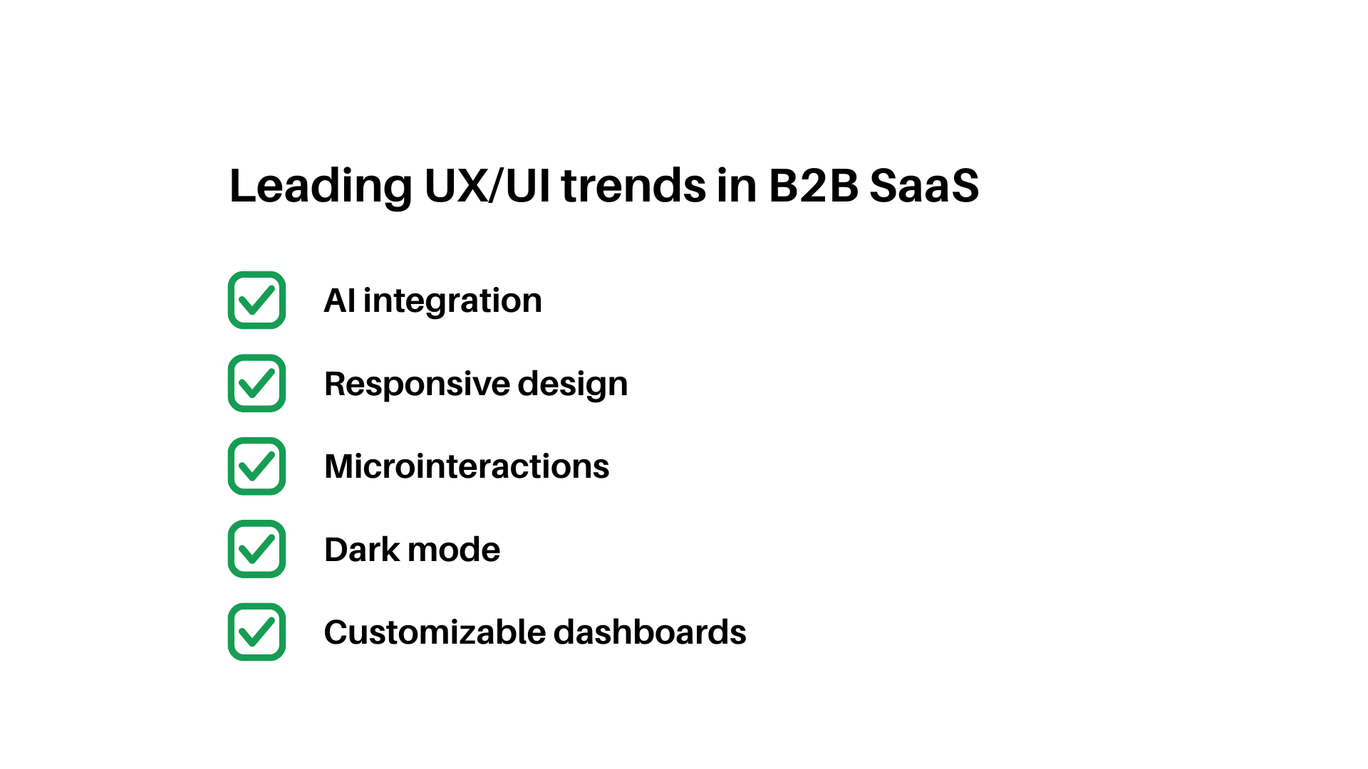 Trends in SaaS product design