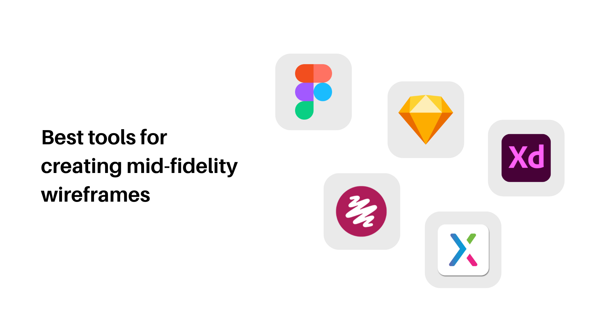 Tools for creating mid-fidelity wireframe