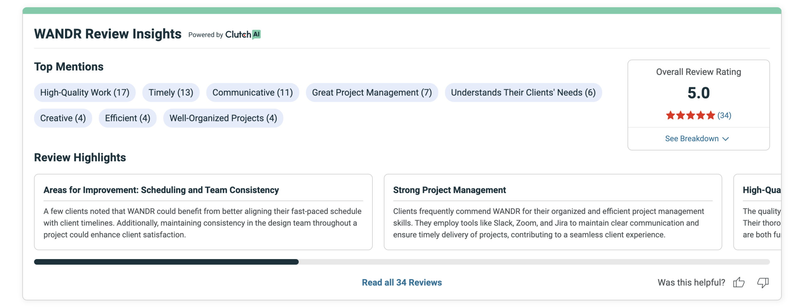 WANDR Clutch rating