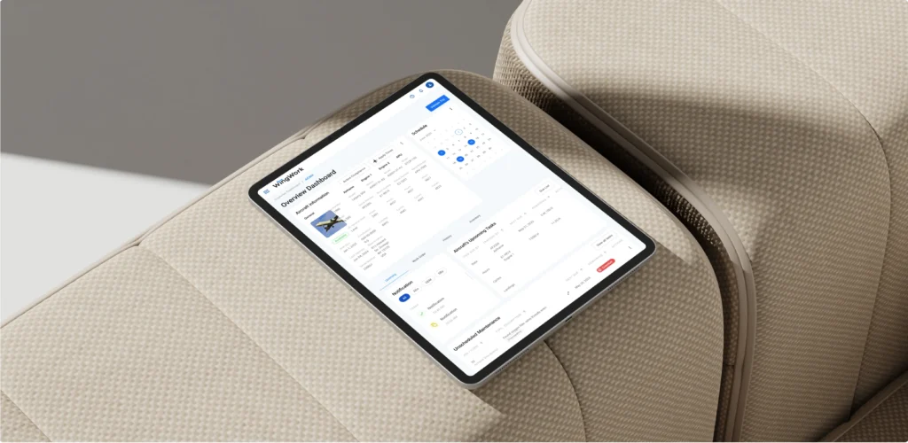 WingWork interface
