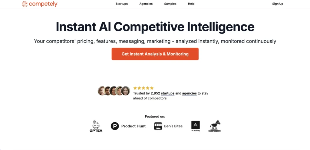 Competely AI for Competitor Analysis